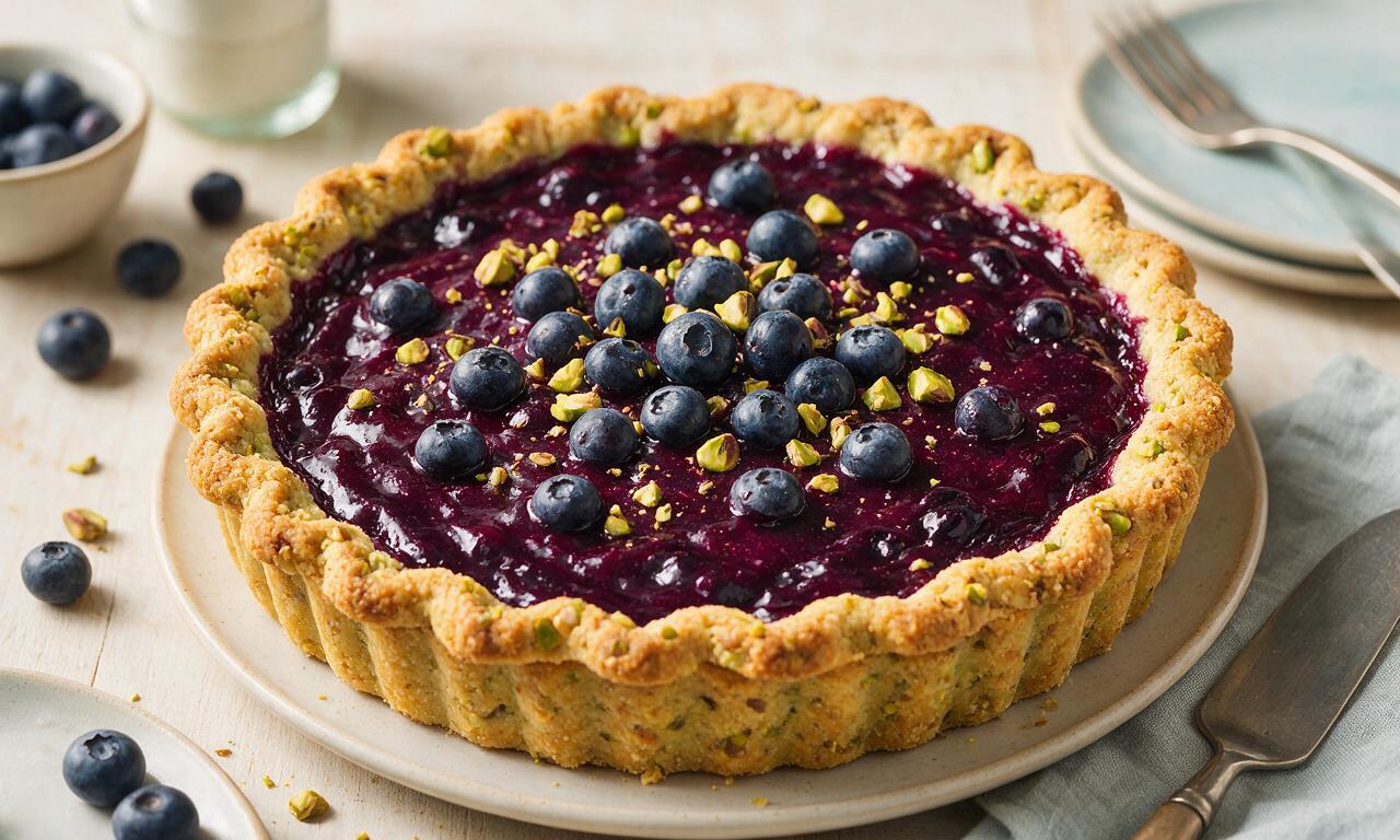 Blueberry Pistachio Pie