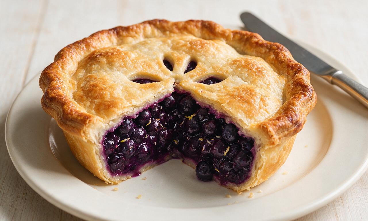 Blueberry Lavender Pie