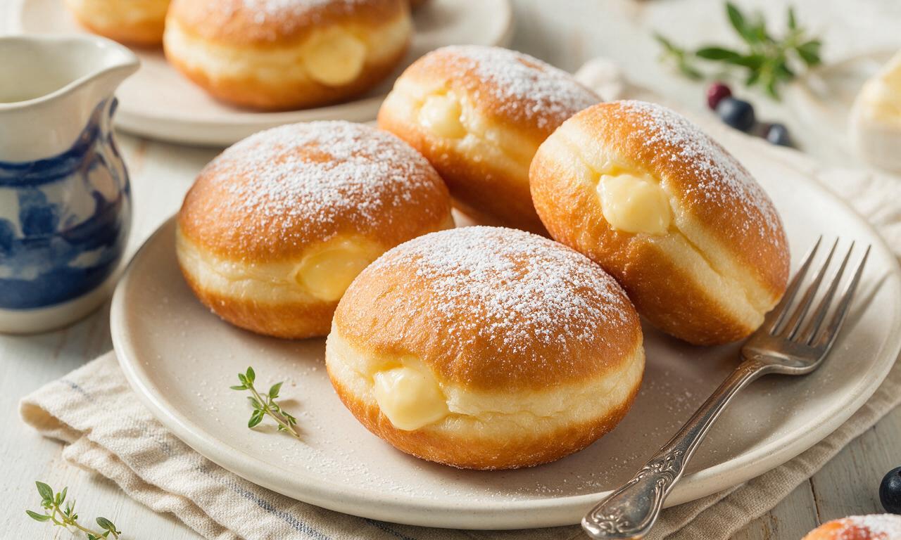 Custard-Filled Donuts