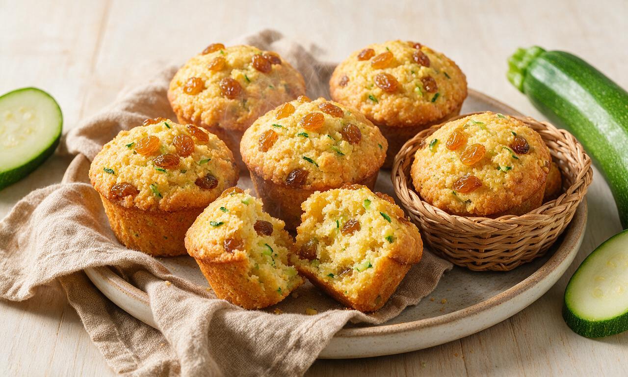 Zucchini Golden Raisin Muffin