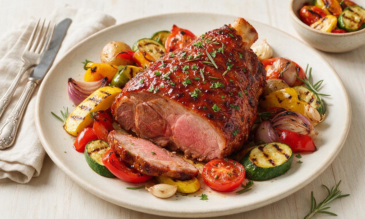 California BBQ Tri-Tip with Grilled Summer Veggies