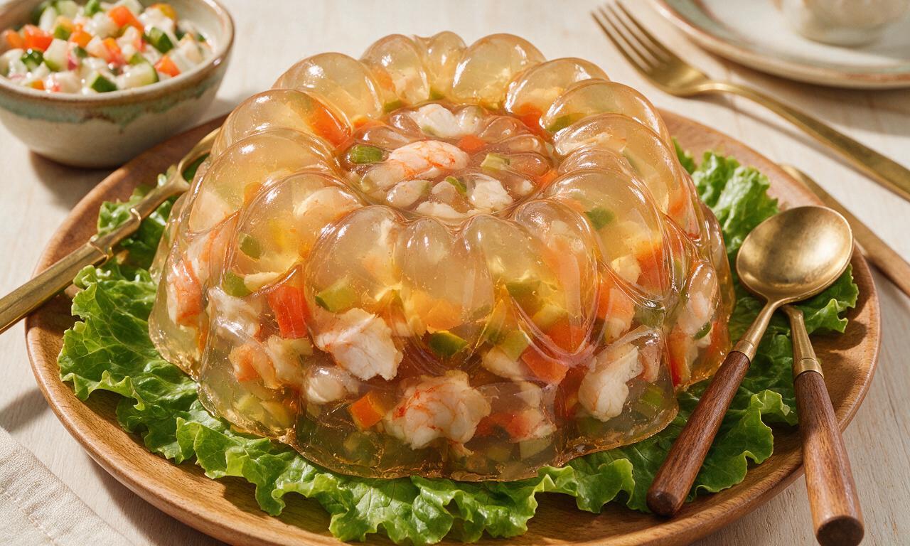 Retro 1950s Seafood Mold