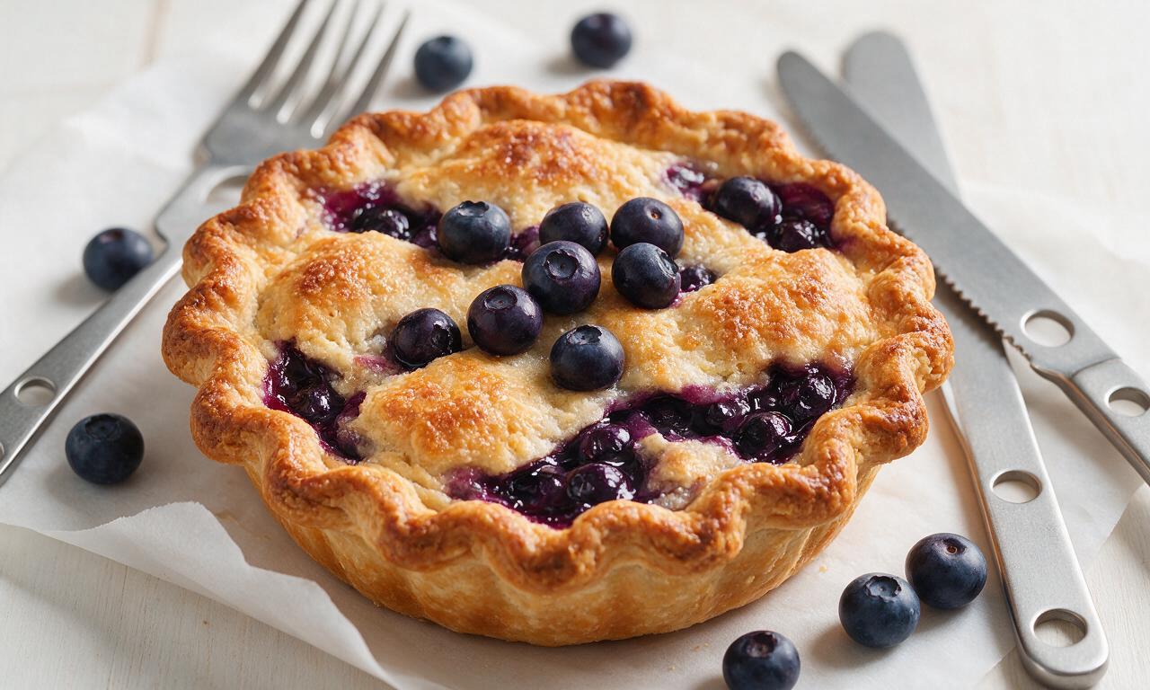 Blueberry Whiskey Pie