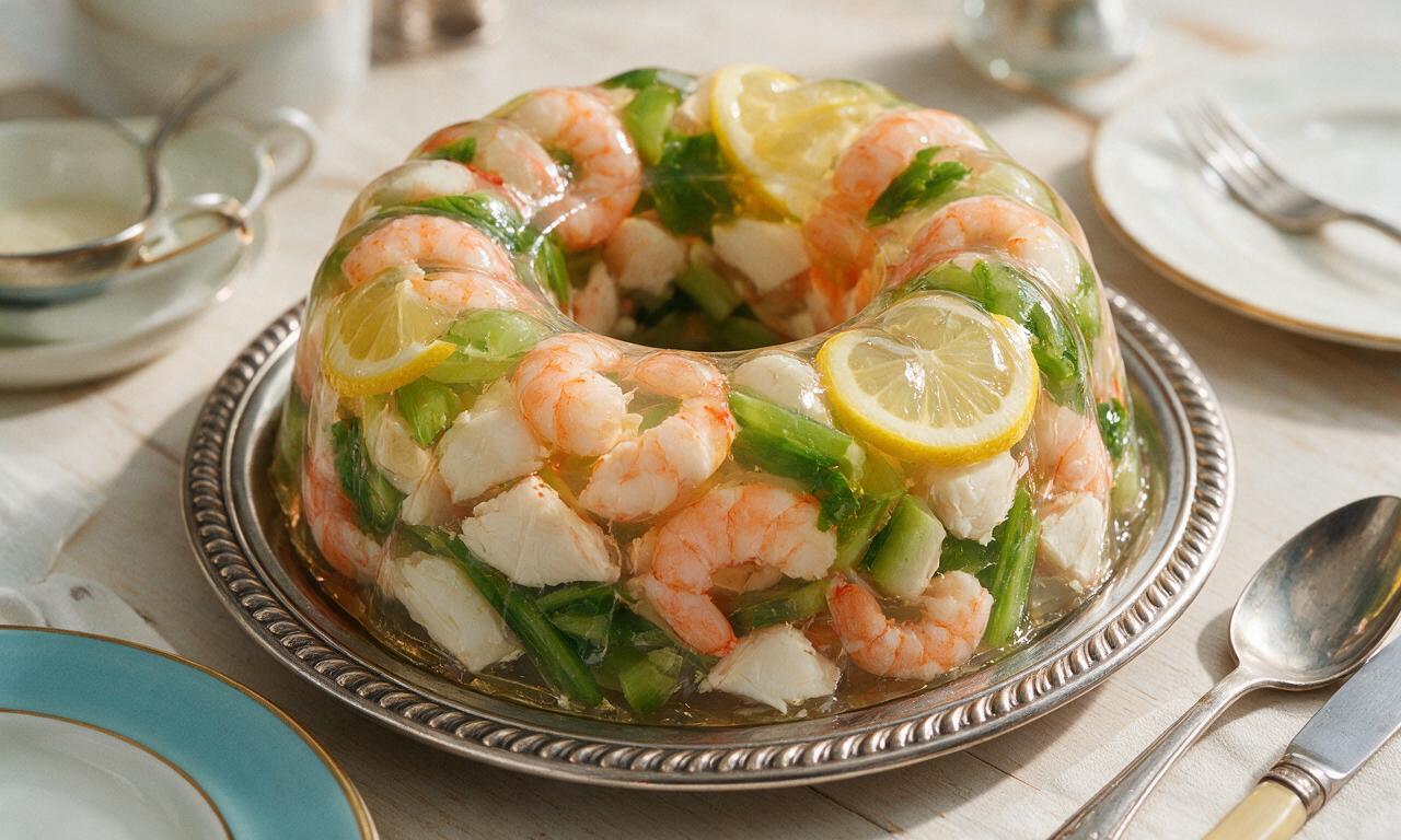 Retro 1950s Seafood Mold