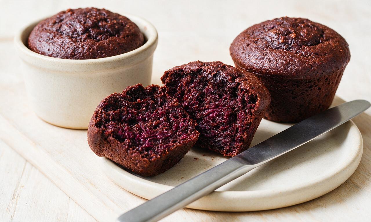 Beetroot and Cacao Muffin