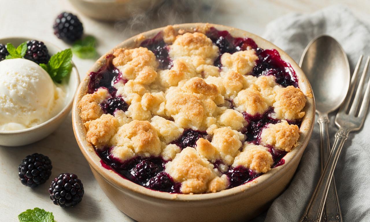 Southern Dewberry Cobbler