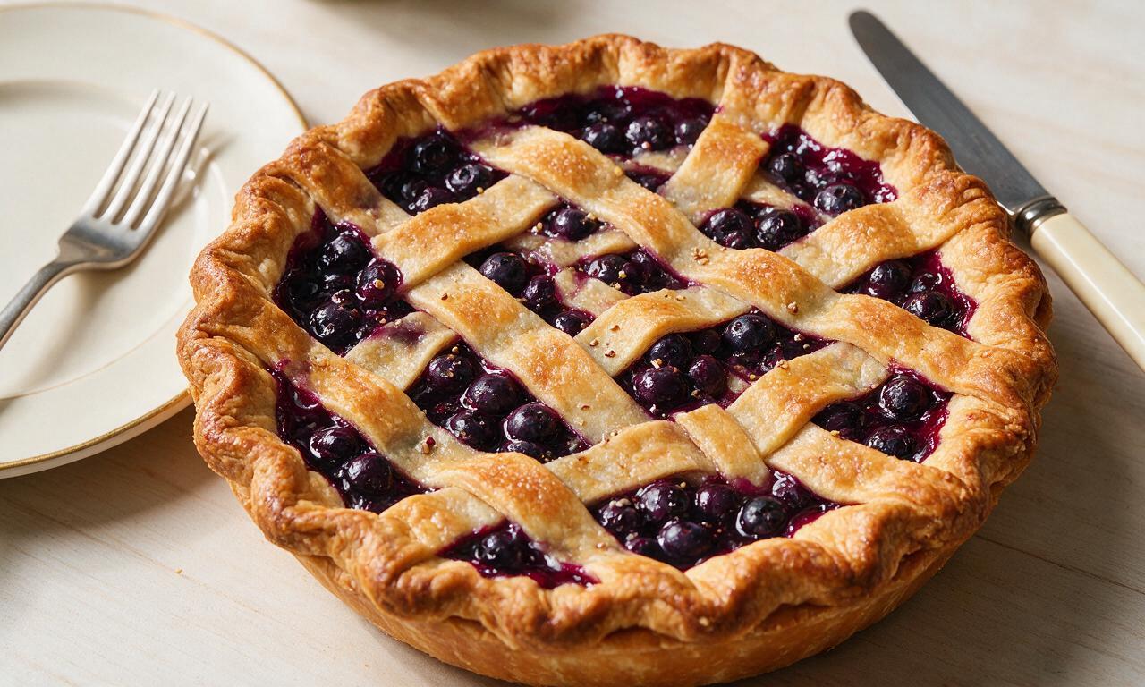 Blueberry Cardamom Pie