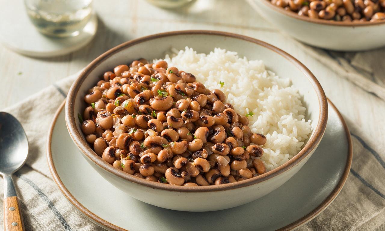 Black Eyed Peas and Rice