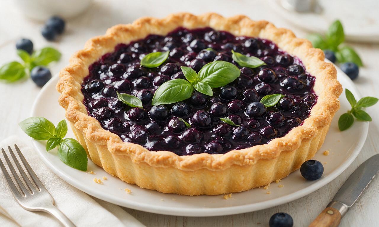 Blueberry Basil Pie