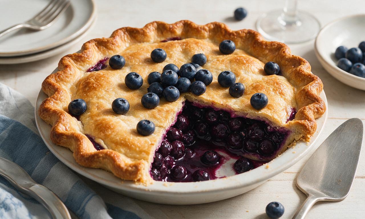Blueberry Wine Pie