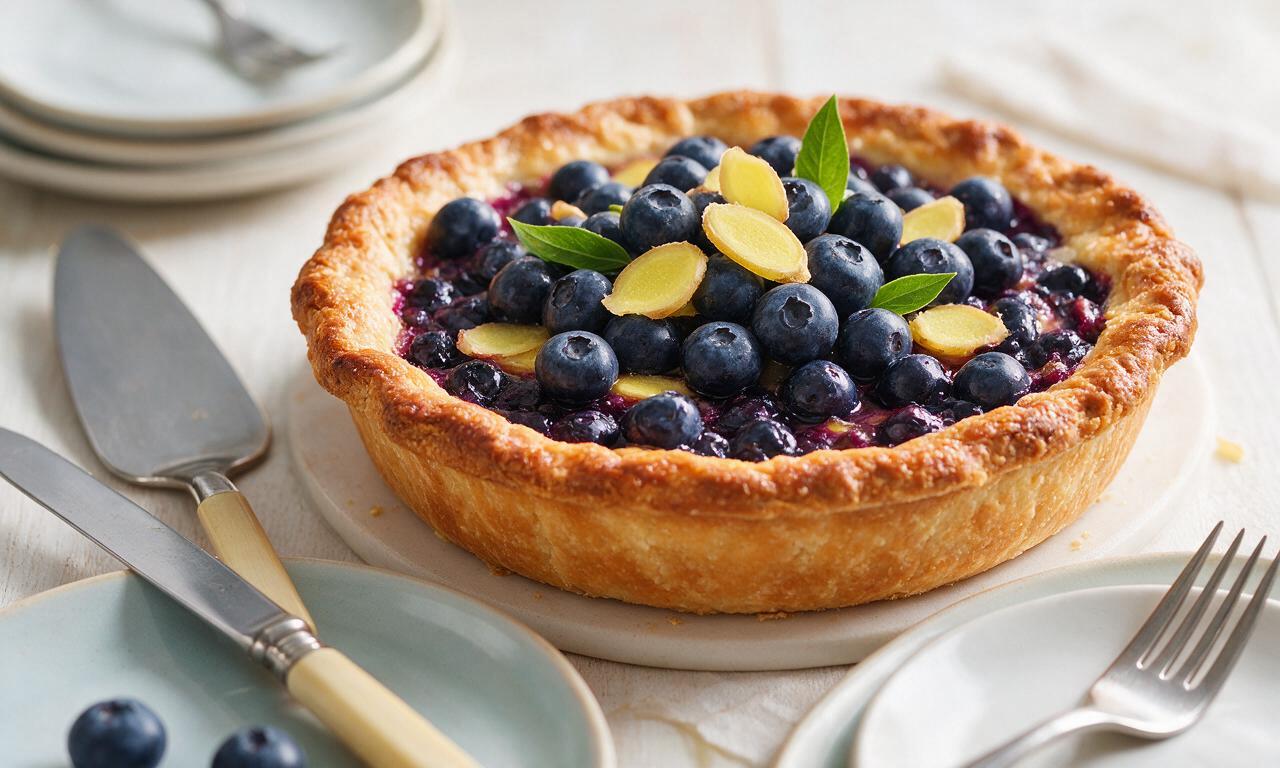 Blueberry Ginger Pie