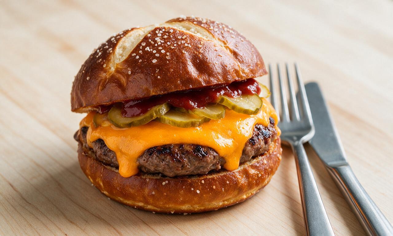 Pretzel Burger