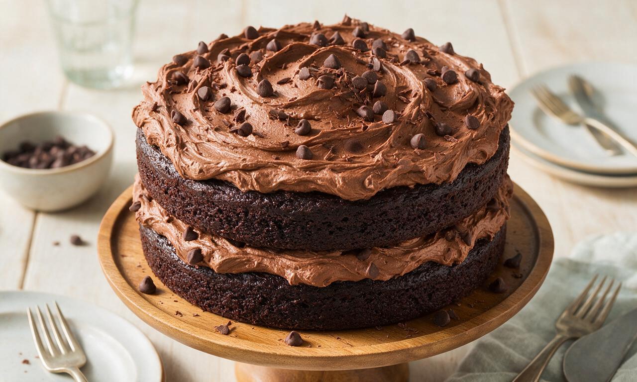 Moist Devil's Food Cake