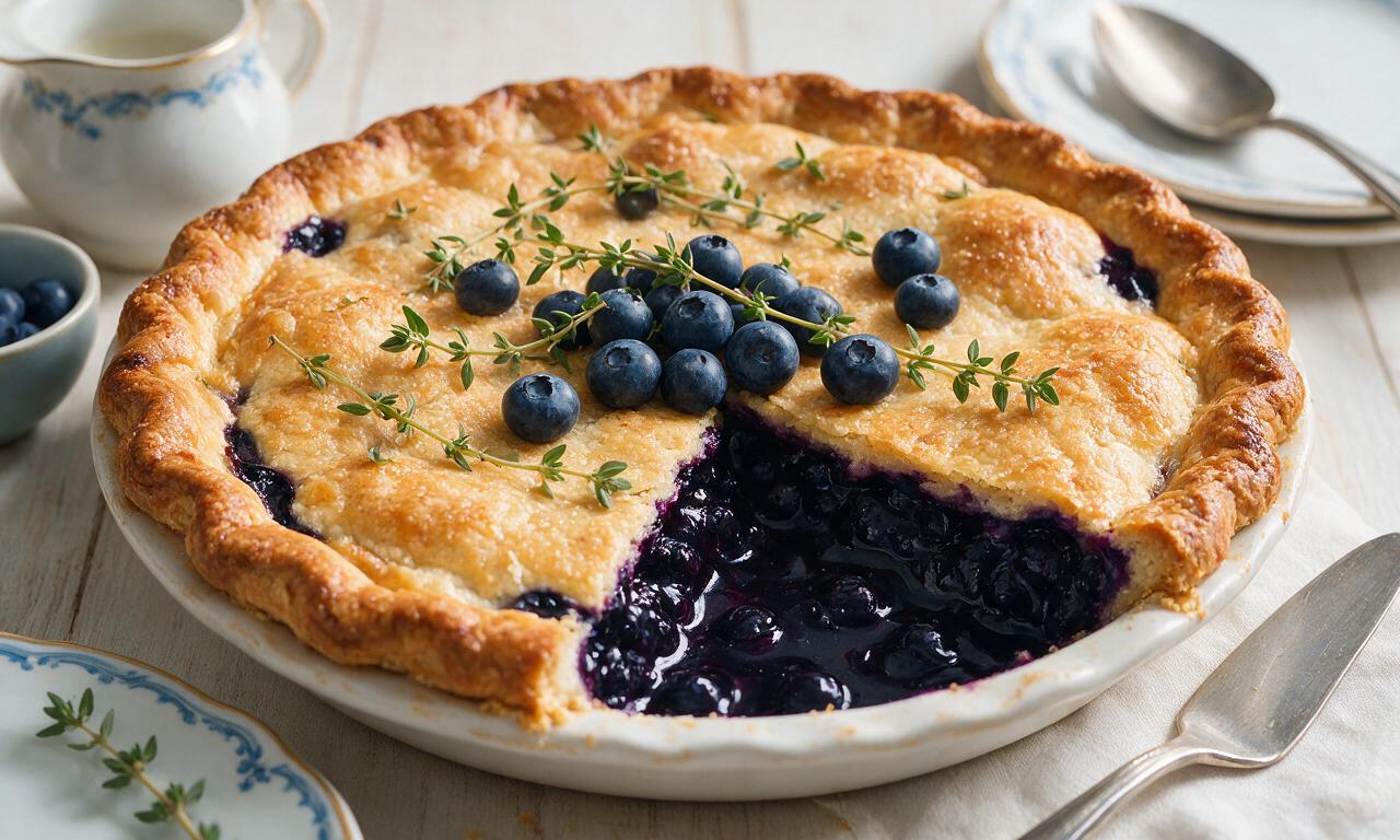 Blueberry Thyme Pie