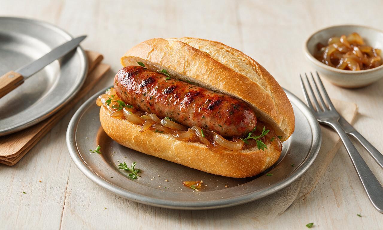 Grilled Beer Bratwurst