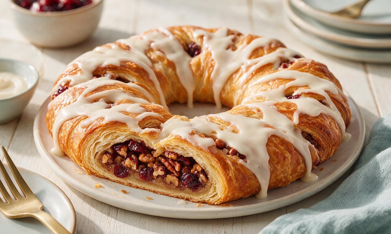 Spiced Pecan & Cranberry Kringle