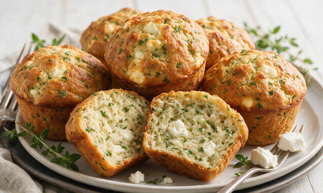 Goat Cheese and Herb Muffin