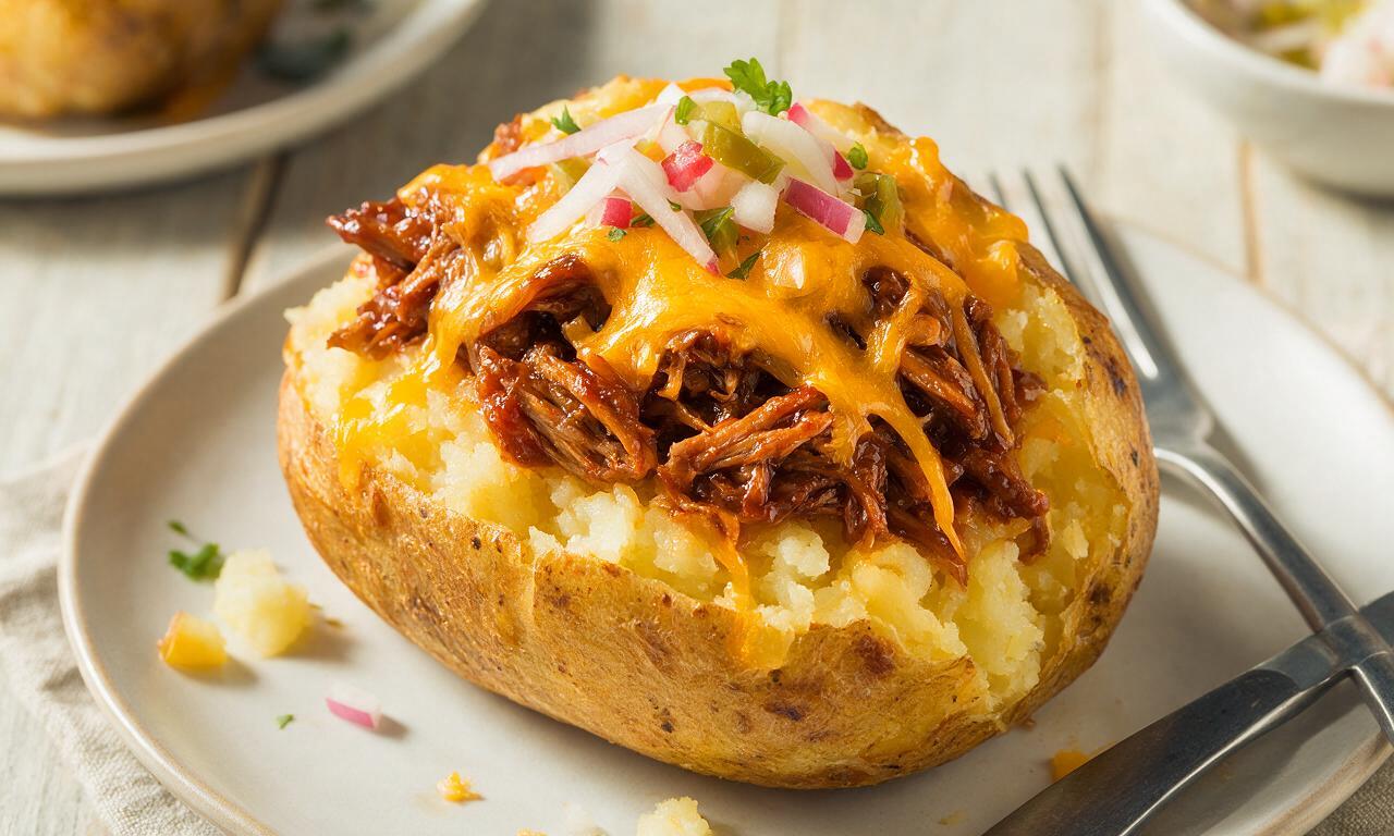 BBQ Stuffed Baked Potato
