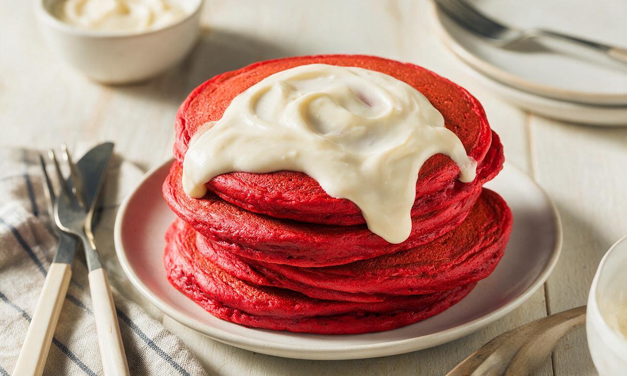 Red Velvet Pancakes