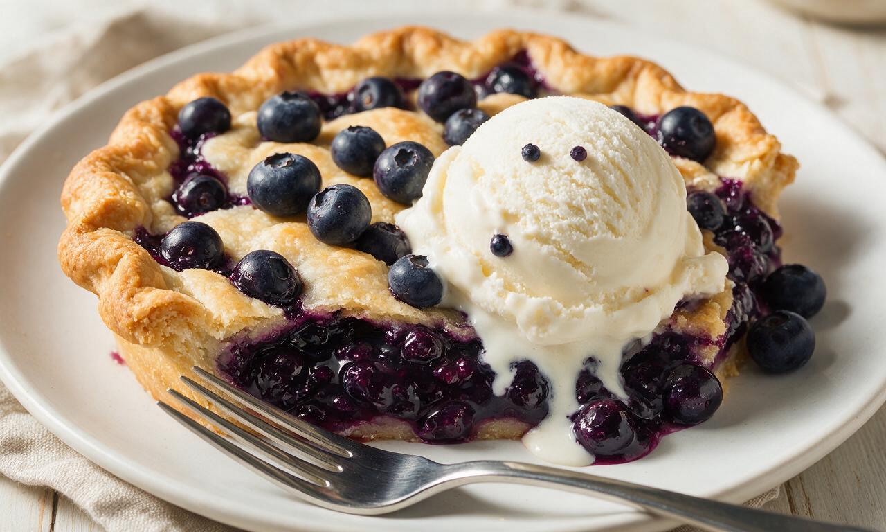 Blueberry Pie à la Mode