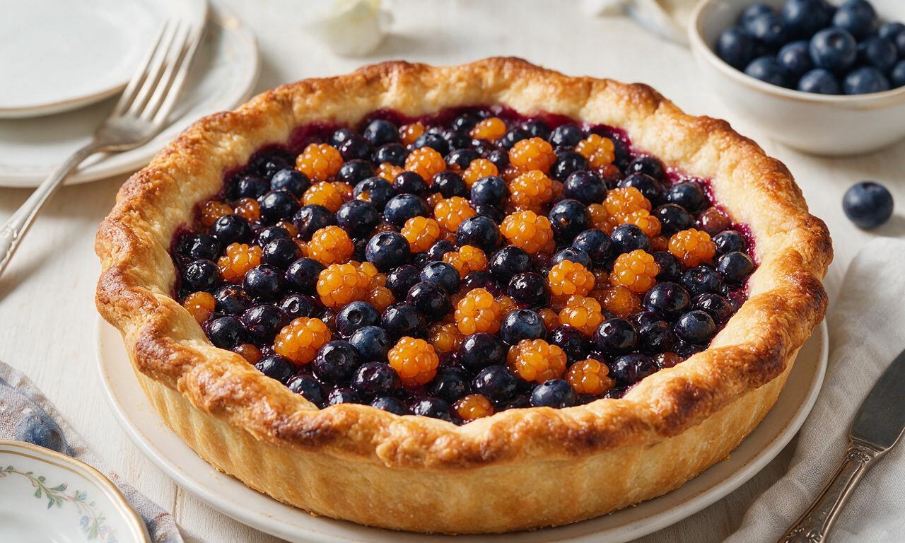 Blueberry Cloudberry Pie