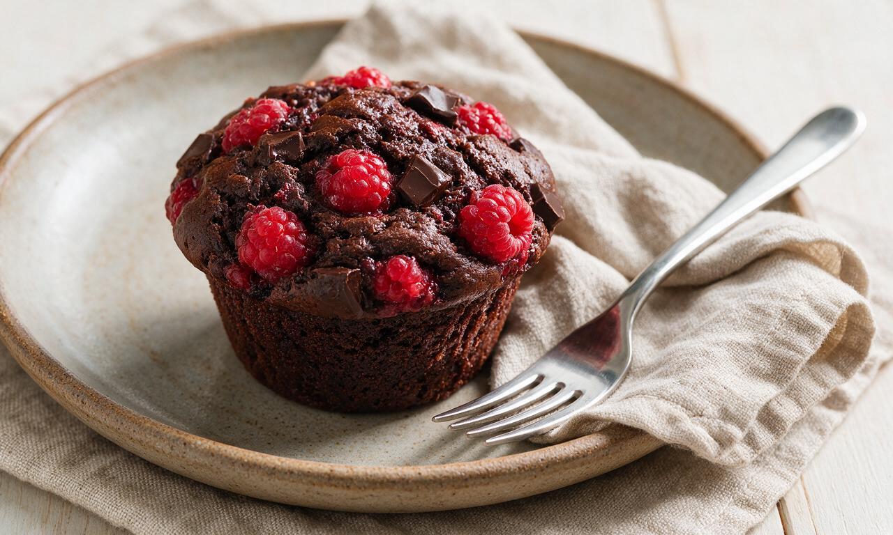 Raspberry Dark Chocolate Muffin
