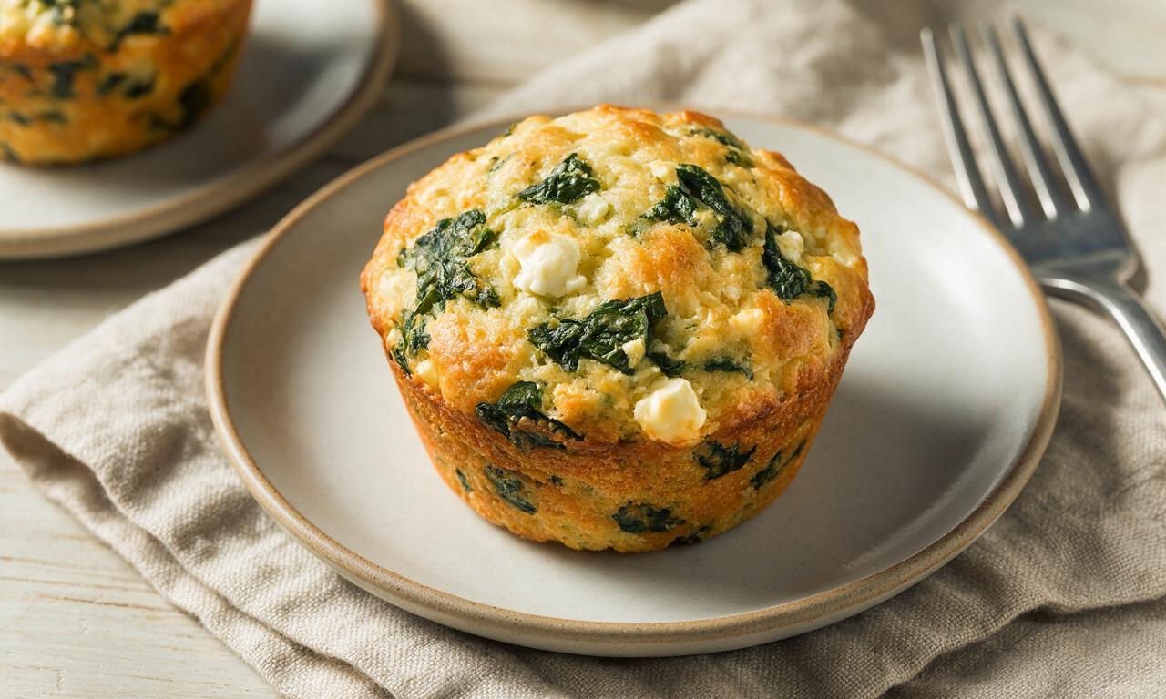 Spinach and Feta Muffin