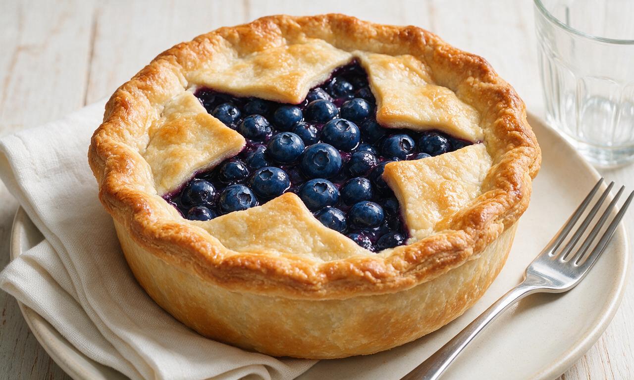 Blueberry Beer Pie