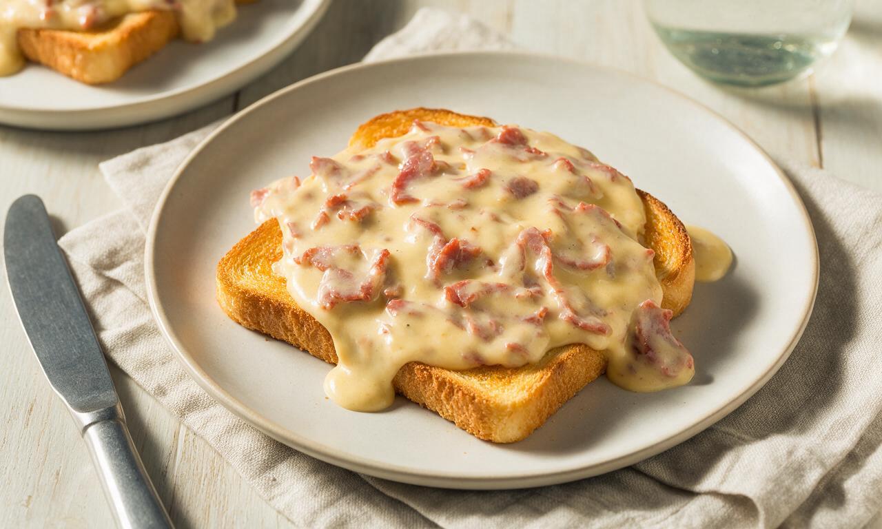Creamed Chipped Beef on Toast (SOS)