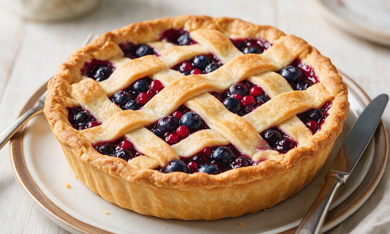 Blueberry Salmonberry Pie