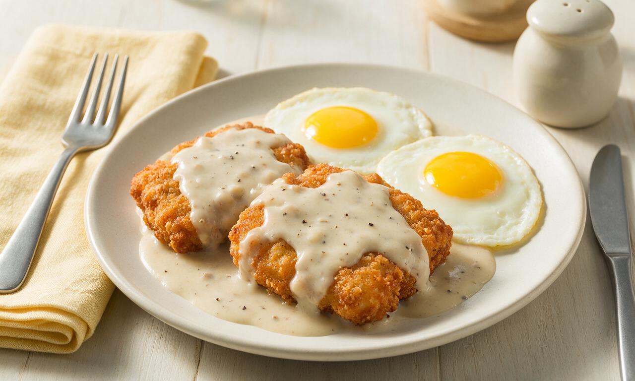 Country-Fried Steak & Eggs