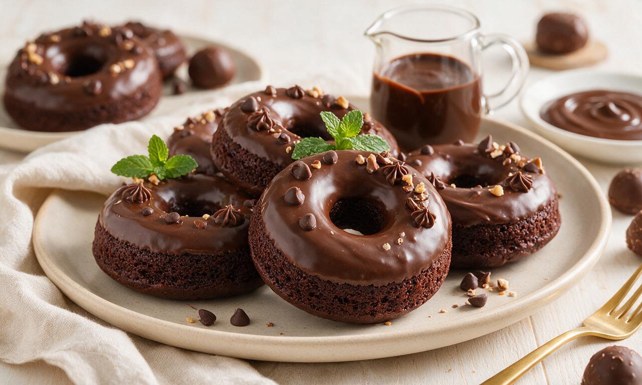 Chocolate Cake Donuts