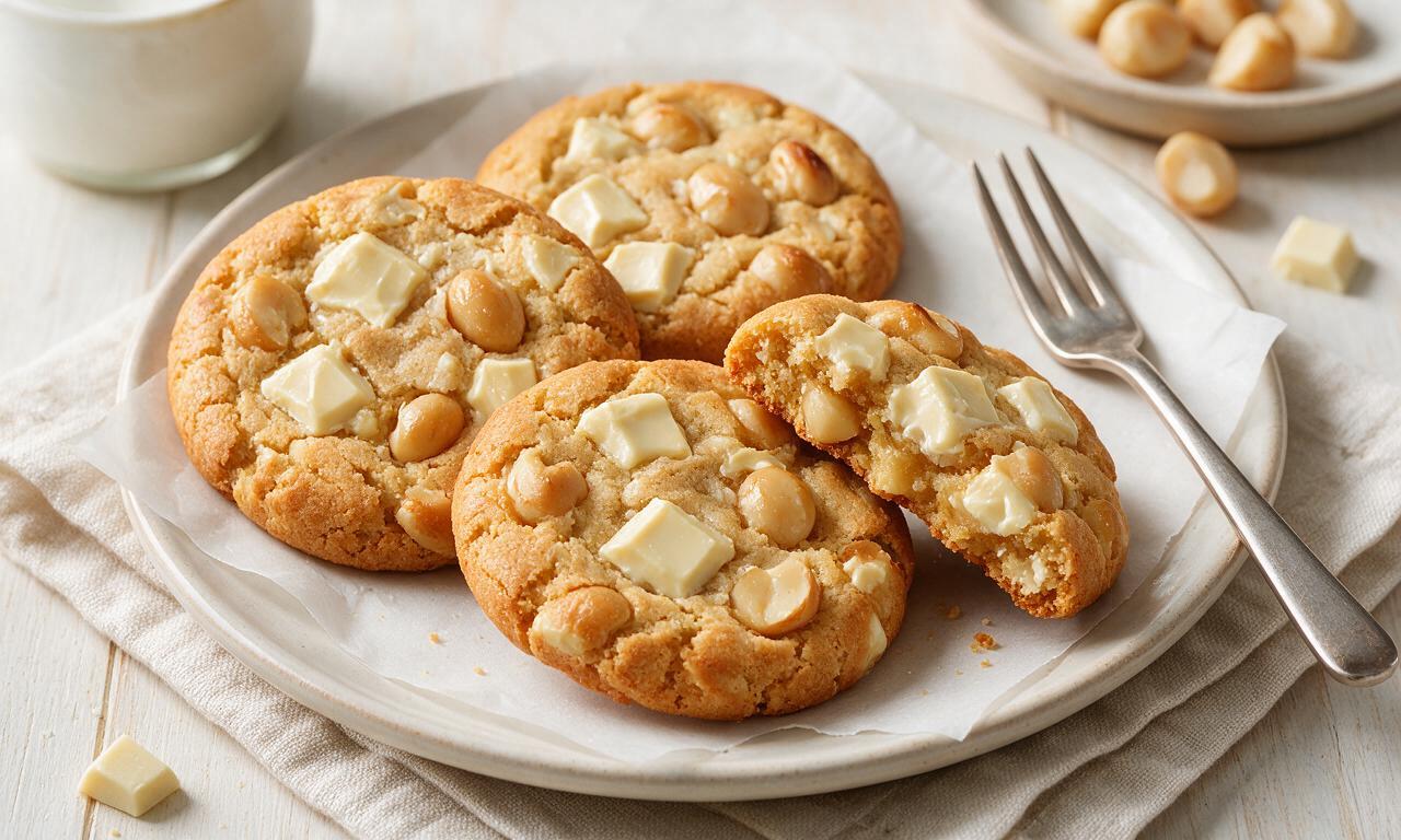 White Chocolate Macadamia Nut Cookies