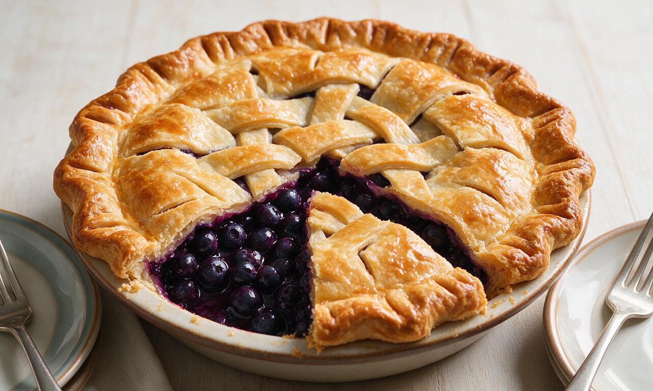 Classic Blueberry Pie (Double Crust)