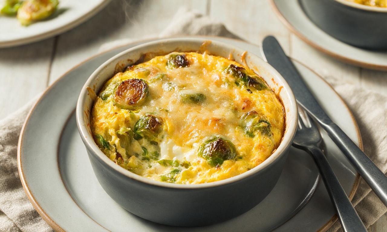 Brussels Sprout Egg Bake