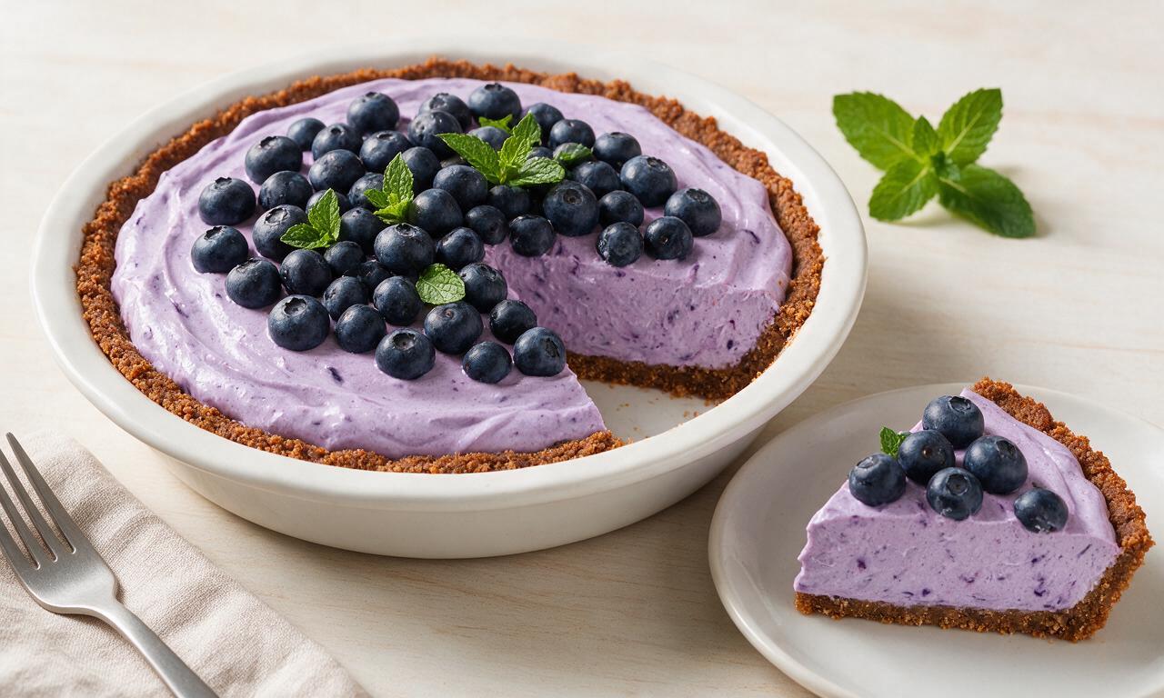 Frozen Blueberry Pie