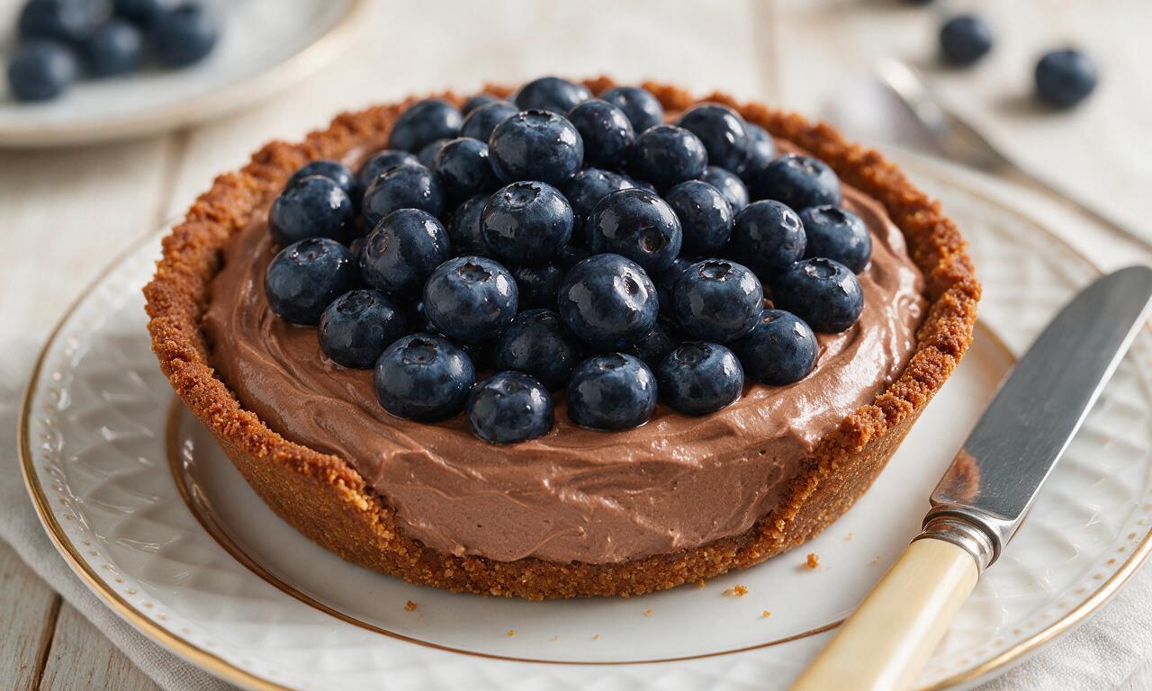 Blueberry Nutella Pie