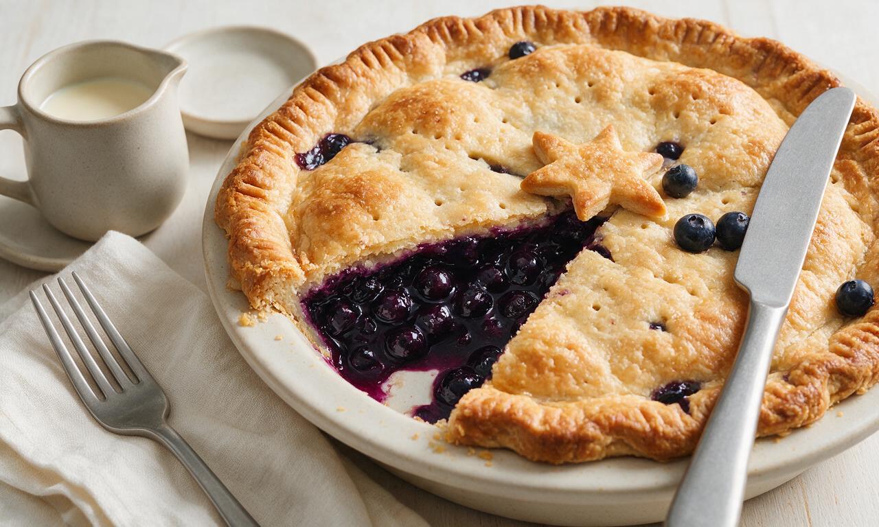 Blueberry Rum Pie