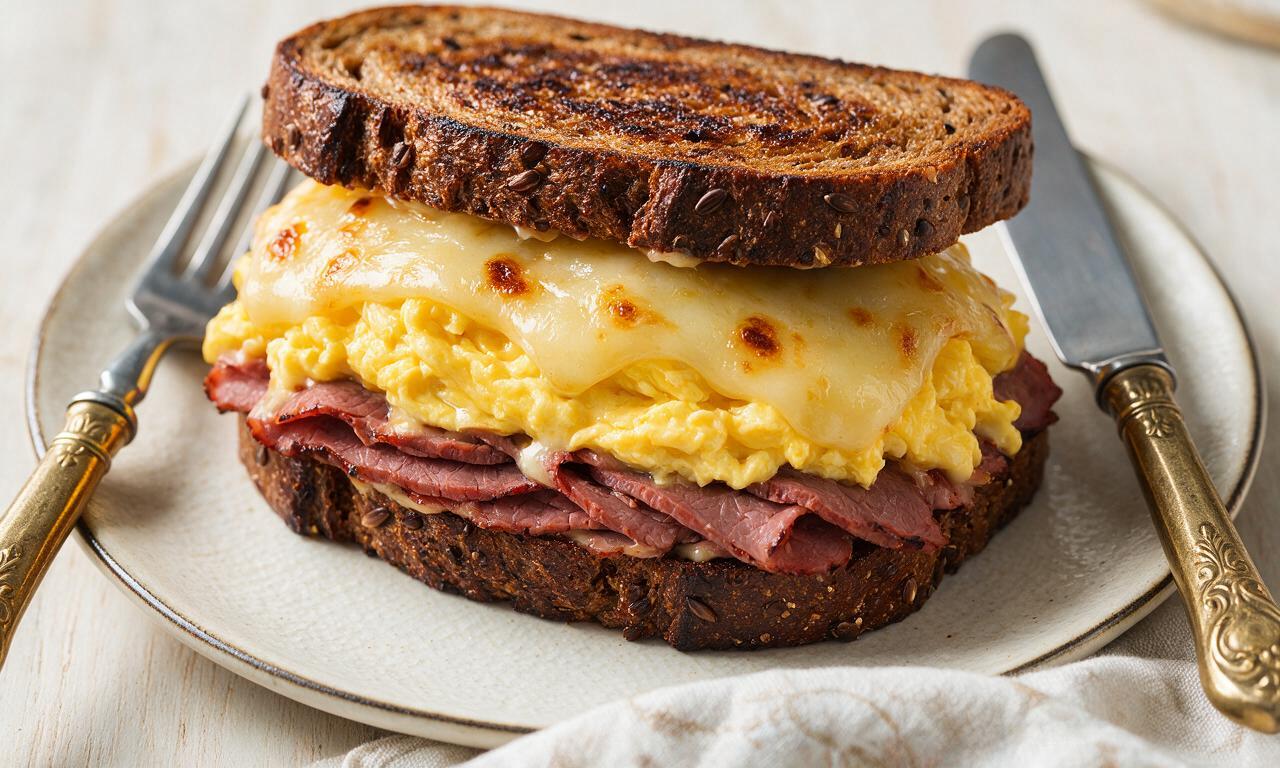 Pastrami Breakfast Sandwich