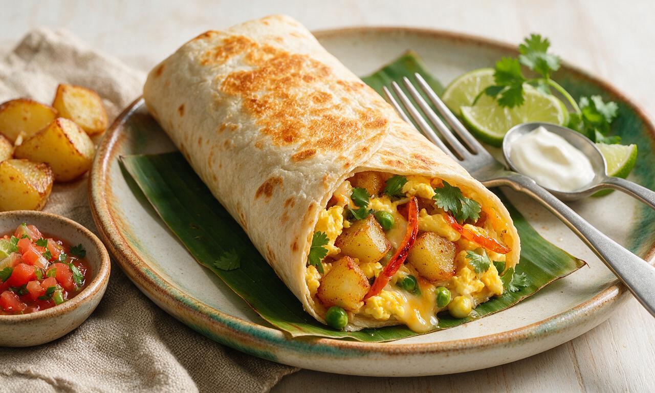 Papas con Huevo Breakfast Burrito