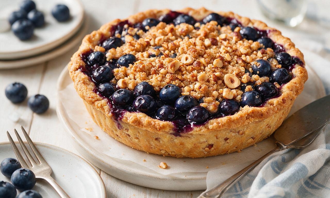 Blueberry Hazelnut Pie
