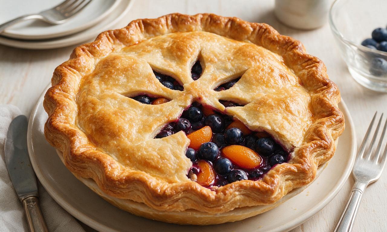 Blueberry Apricot Pie