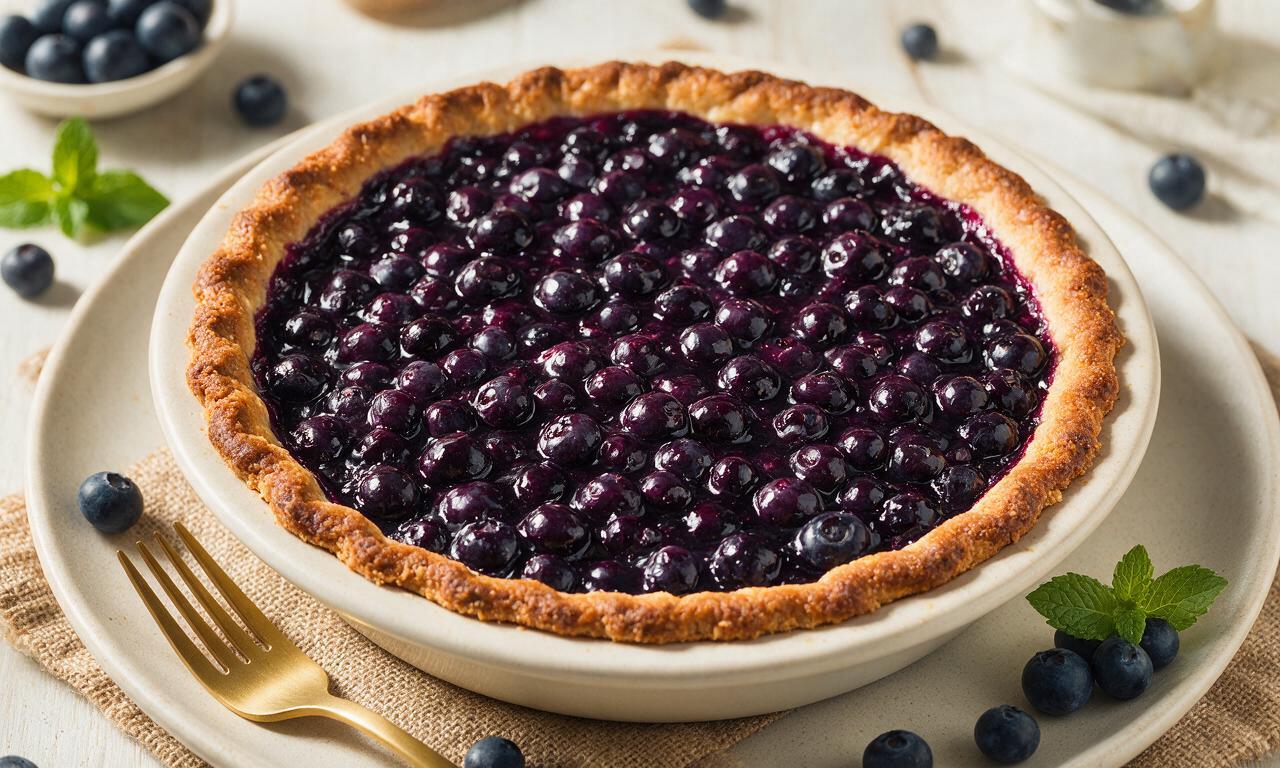 Blueberry Pie with Graham Cracker Crust