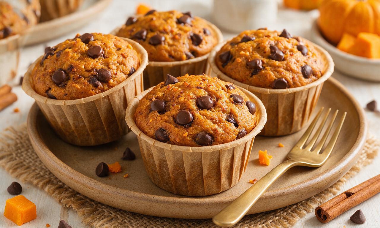 Pumpkin Chocolate Chip Muffin