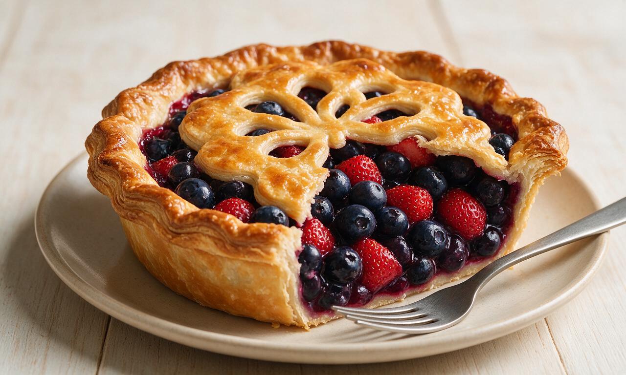 Blueberry Strawberry Pie