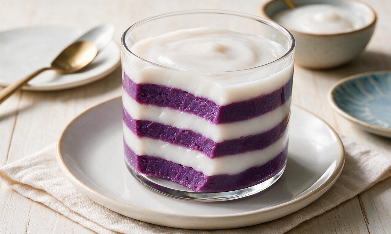 Hawaiian Purple Sweet Potato Haupia