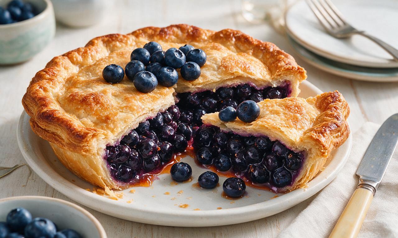 Blueberry Grand Marnier Pie