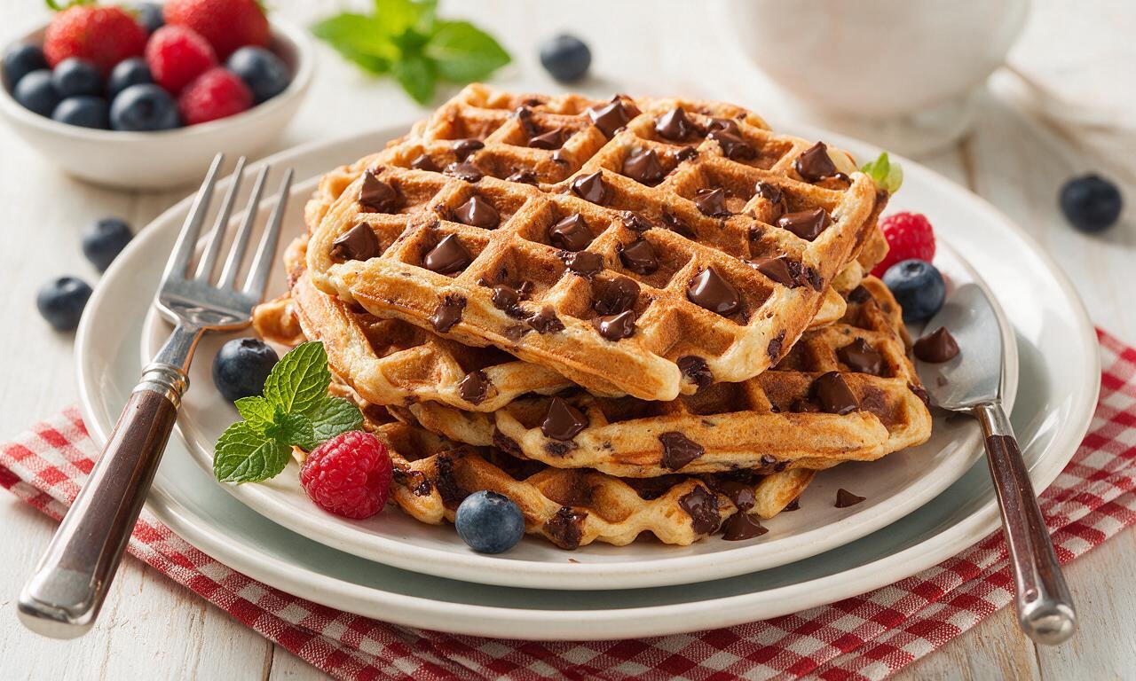 Chocolate Chip Waffles
