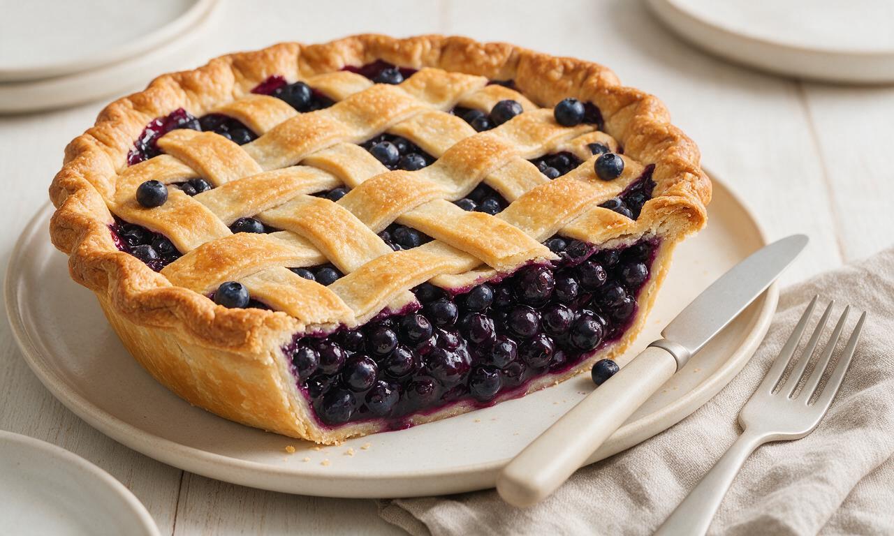 Wild Blueberry Pie