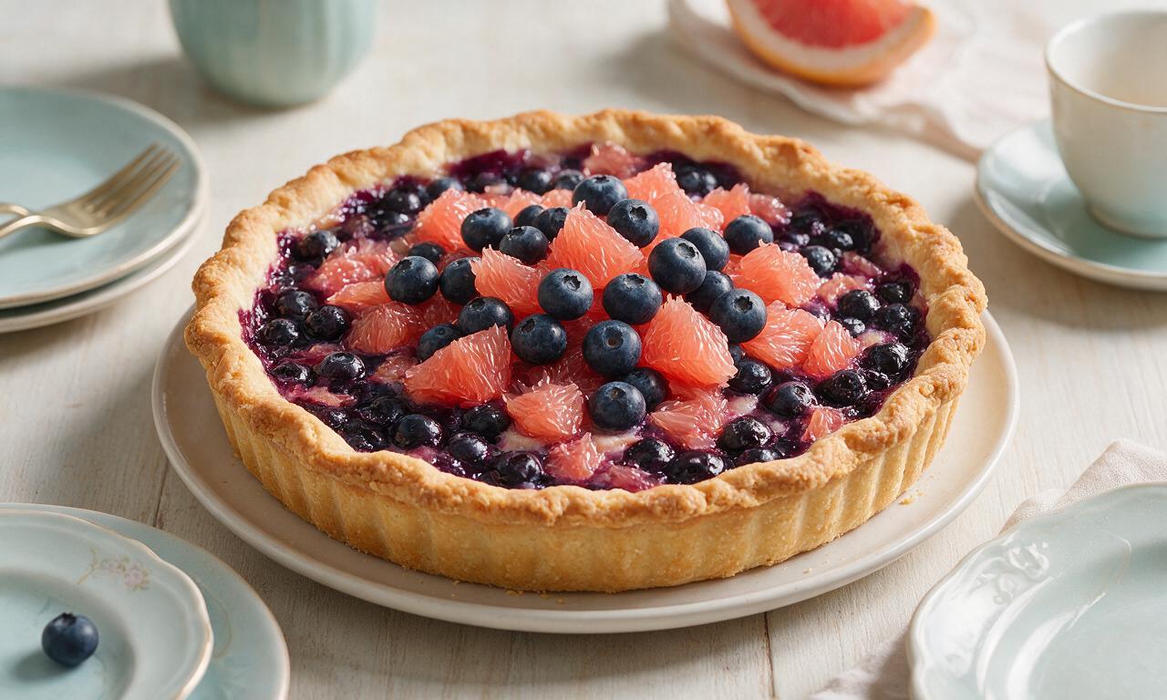 Blueberry Grapefruit Pie